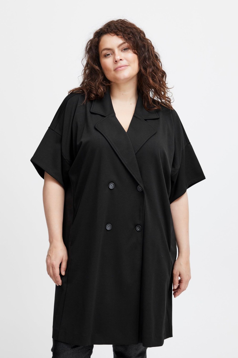 Overdele Fransa Plus Size Selection | Fpblazer Dress Black