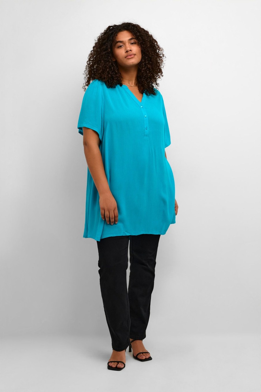 Overdele Kaffe Curve | Kcami Puff Tunic