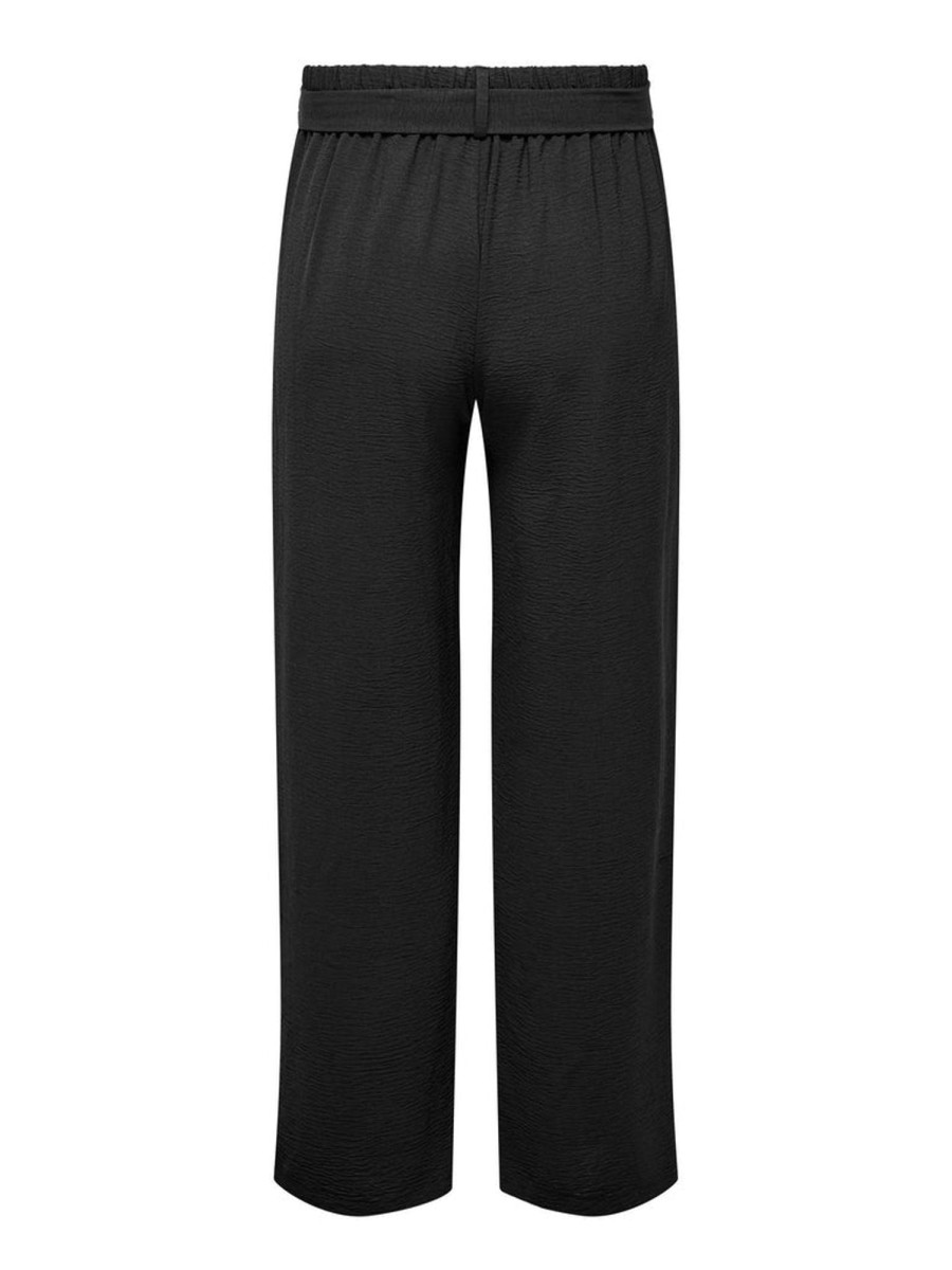 Underdele ONLY CURVE | Oncmette Wide Hw Pant Wvn Black