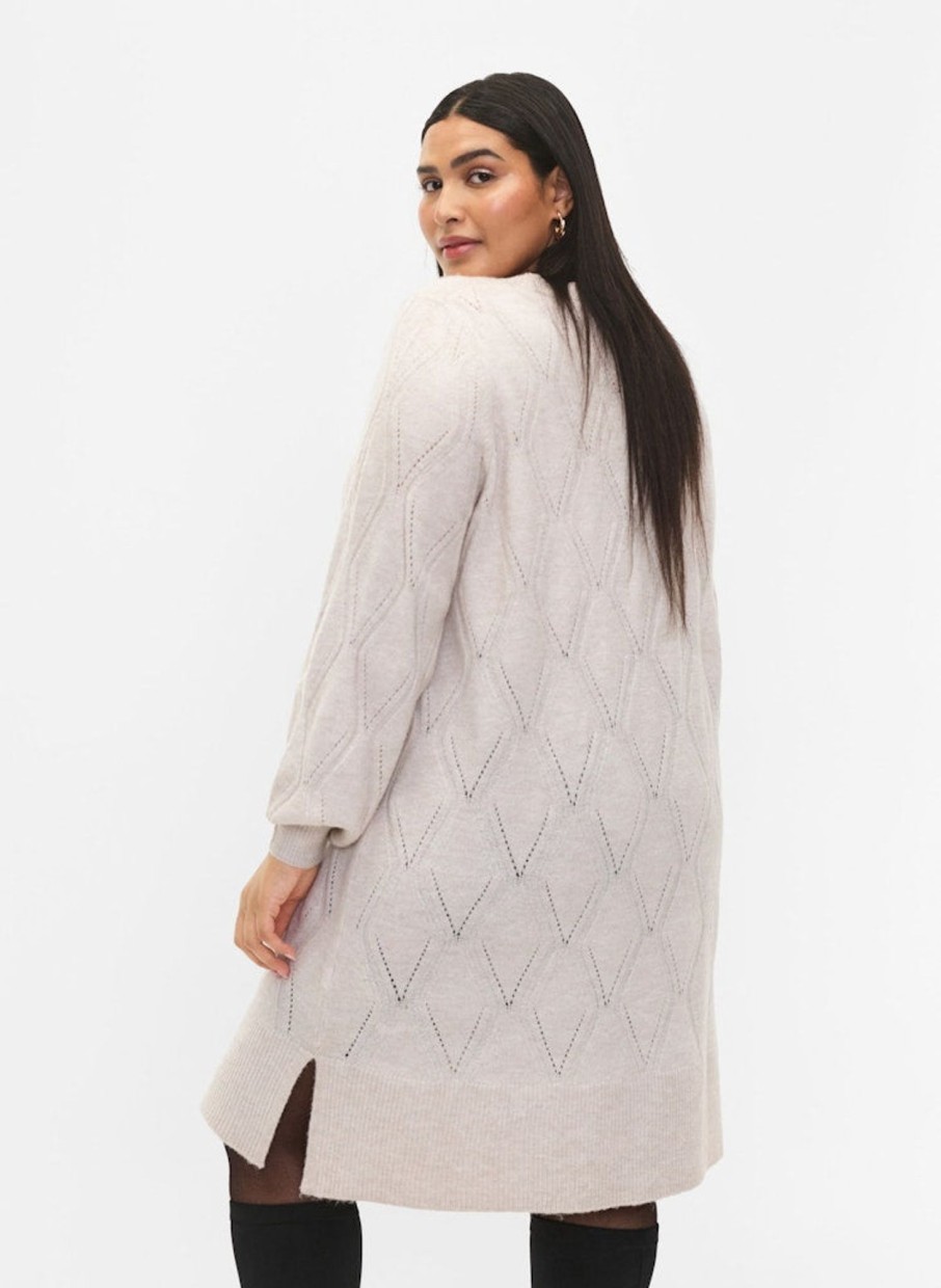 Overdele ZIZZI | Zimziggi - L/S - Blk Dress Birch Mel.