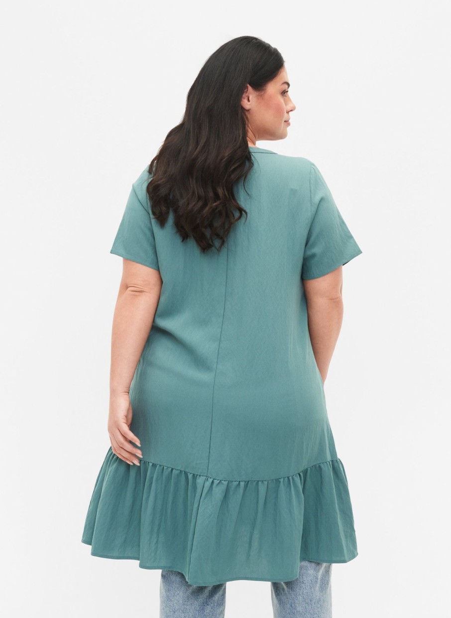 Overdele ZIZZI | Zivmacy - Knee Dress Sea Pine