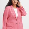 Overdele Fransa Plus Size Selection | Fpmilena Blazer 1 Camellia Rose