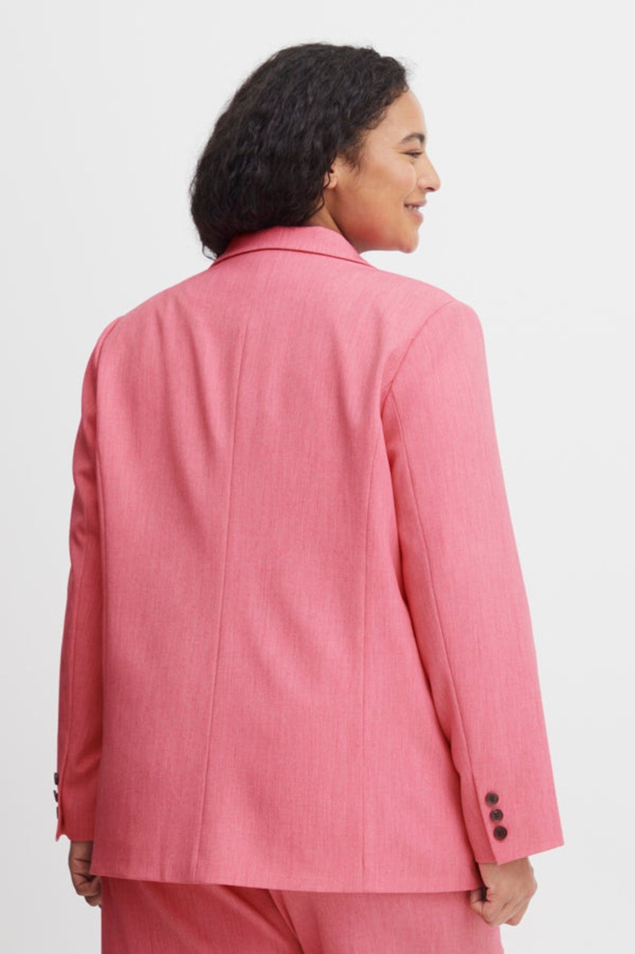 Overdele Fransa Plus Size Selection | Fpmilena Blazer 1 Camellia Rose