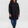 Overdele Vero Moda Curve | Klassisk Lang Skjorte Fra Vero Moda Curve