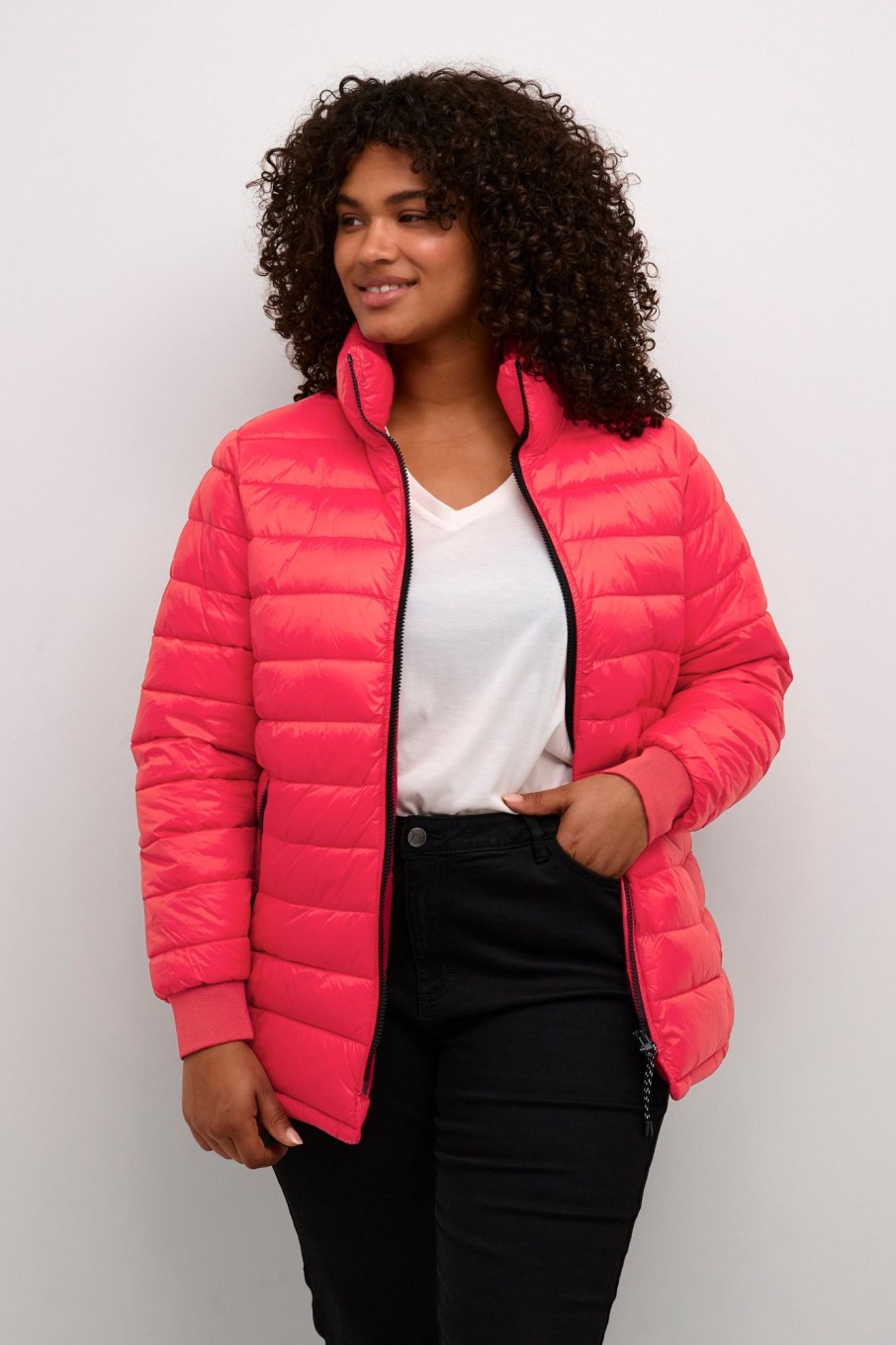 Overdele Kaffe Curve | Kclina Jacket Pink