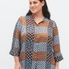 Overdele Zizzi | Zicalucy 3/4 Shirt