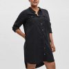 Overdele Vero Moda Curve | Vmsilla Ls Short Dress Black