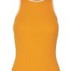 Overdele Vero Moda Curve | Vmsaunter Singlet O-Neck Top Cur Radiant Yellow W. Birch