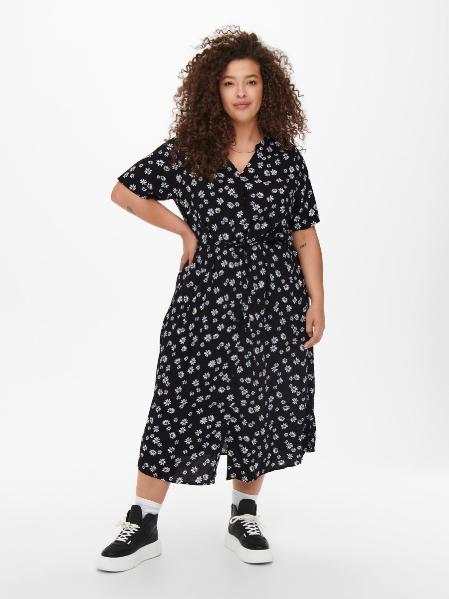 Overdele Only Carmakoma | Carlolliane Ss Shirt Calf Dress