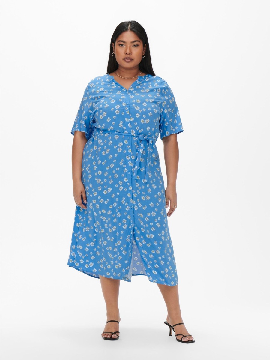 Overdele Only Carmakoma | Carlolliane Ss Shirt Calf Dress