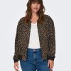 Overdele Only Carmakoma | Carnova Bech Life Ls Bomber Jacket Aop Toasted Coconut