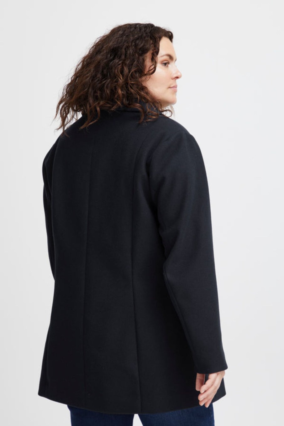 Andet Fransa Plus Size Selection | Fppaige Jacket 1 Dark Peacoat