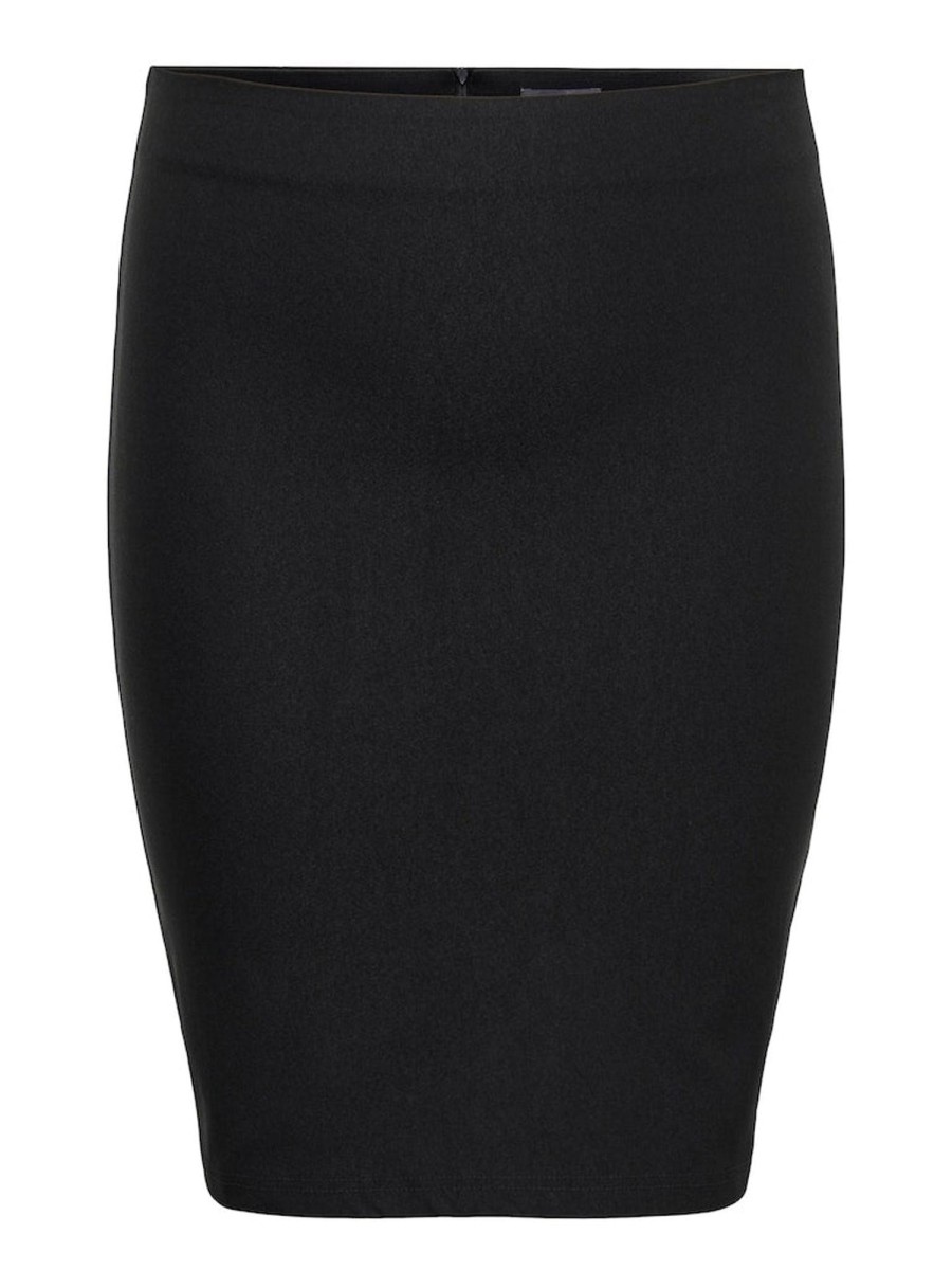 Underdele ONLY CARMAKOMA | Carlila Hw Knee Pencil Skirt Black