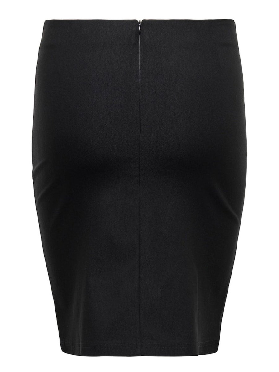 Underdele ONLY CARMAKOMA | Carlila Hw Knee Pencil Skirt Black