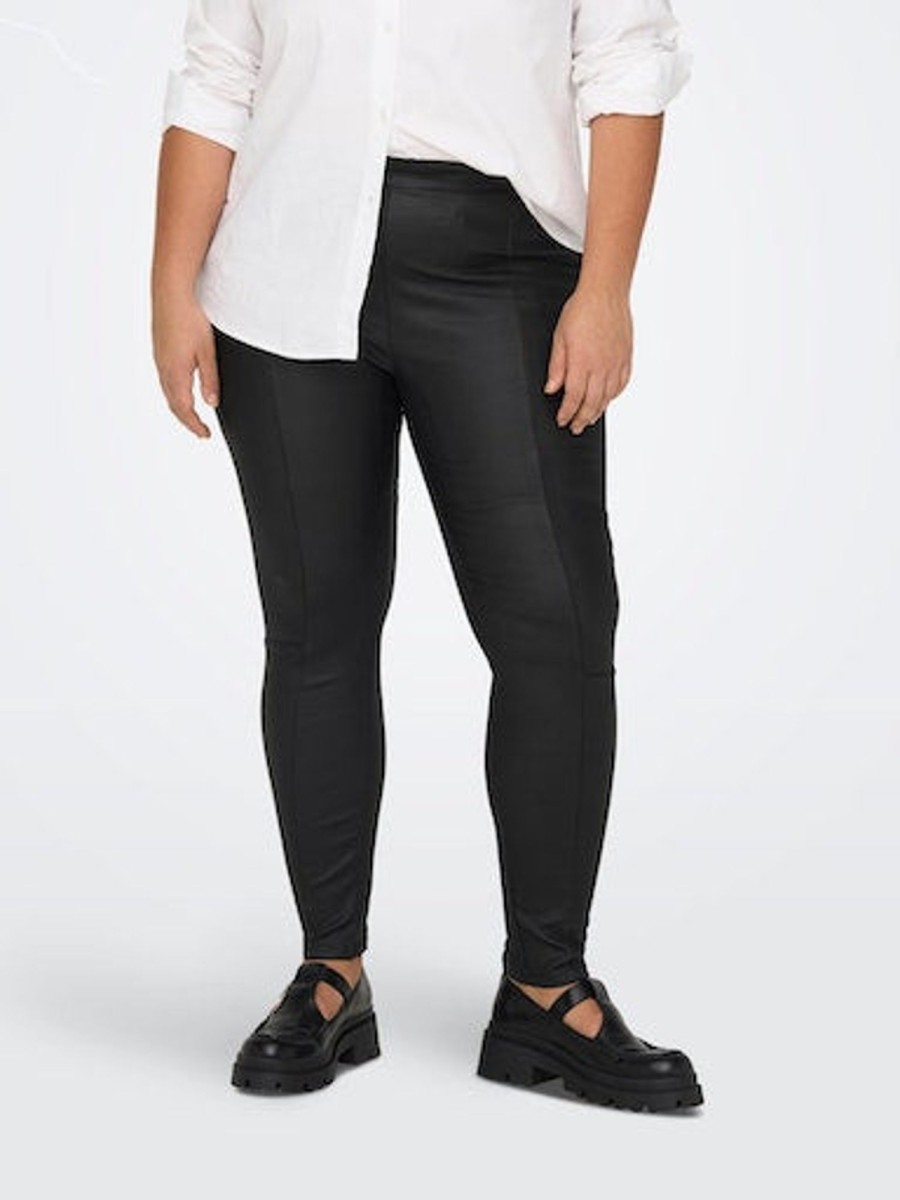 Underdele ONLY CARMAKOMA | Carthundery Hw Coated Jeggings Black