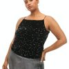 Overdele ZIZZI | Ziblsanda - S/L - Sequins Top Black Sequins