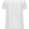 Overdele ONLY CARMAKOMA | Carbonnie Life S/S V-Neck A-Shape White