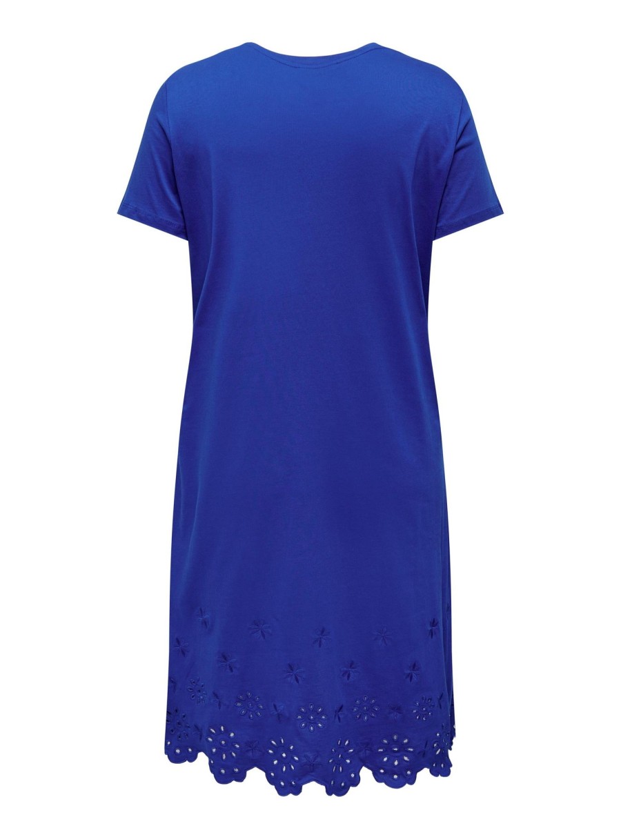 Overdele Only Carmakoma | Carnete S/S Dress Jrs Sodalite Blue