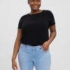 Overdele Vero Moda Curve | Vmbecca Plain Top