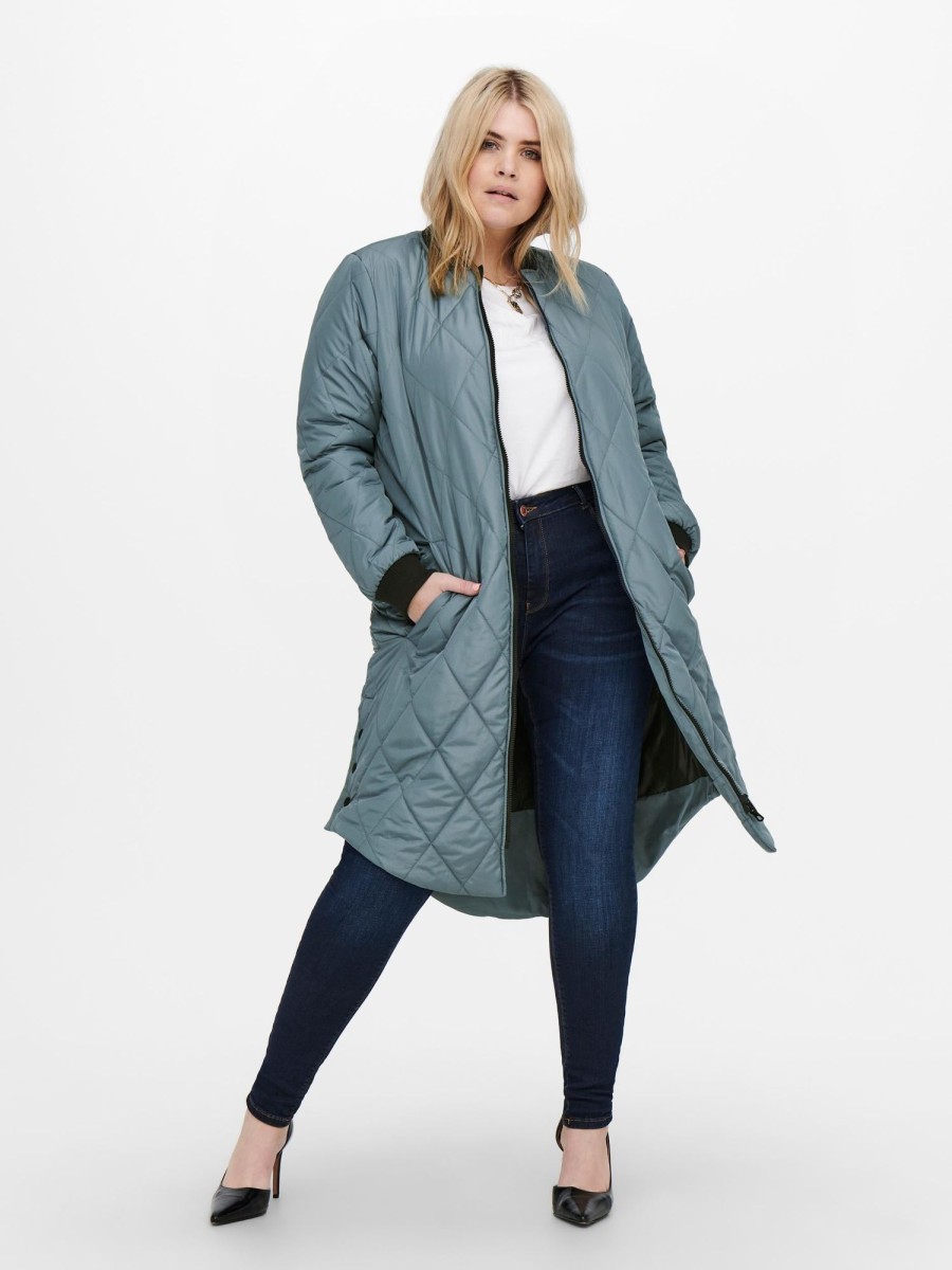 Andet Only Carmakoma | Carcarrot Long Quilted Jacket