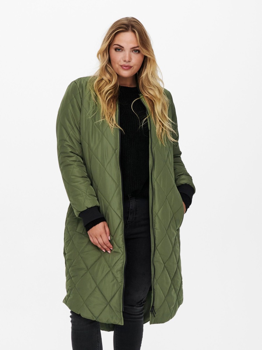 Andet Only Carmakoma | Carcarrot Long Quilted Jacket