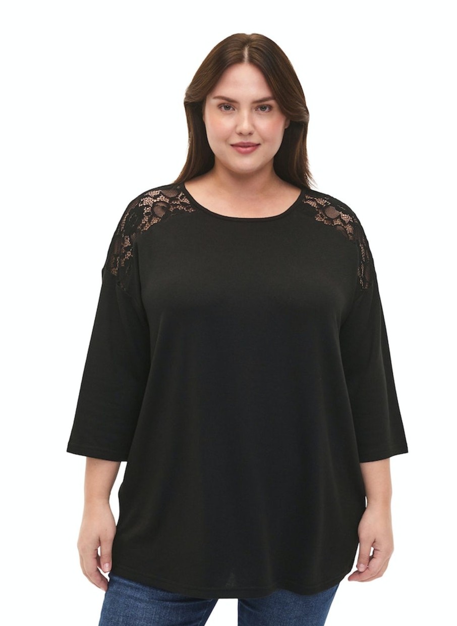 Overdele ZIZZI | Zivlucca - 3/4 - Blouse Black