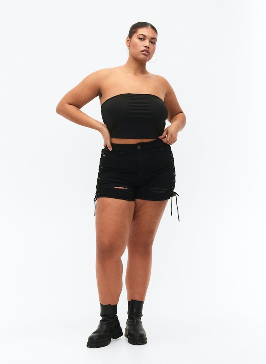 Overdele ZIZZI | Zibldai - S/L - Tube Top Black