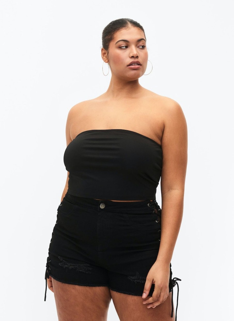 Overdele ZIZZI | Zibldai - S/L - Tube Top Black