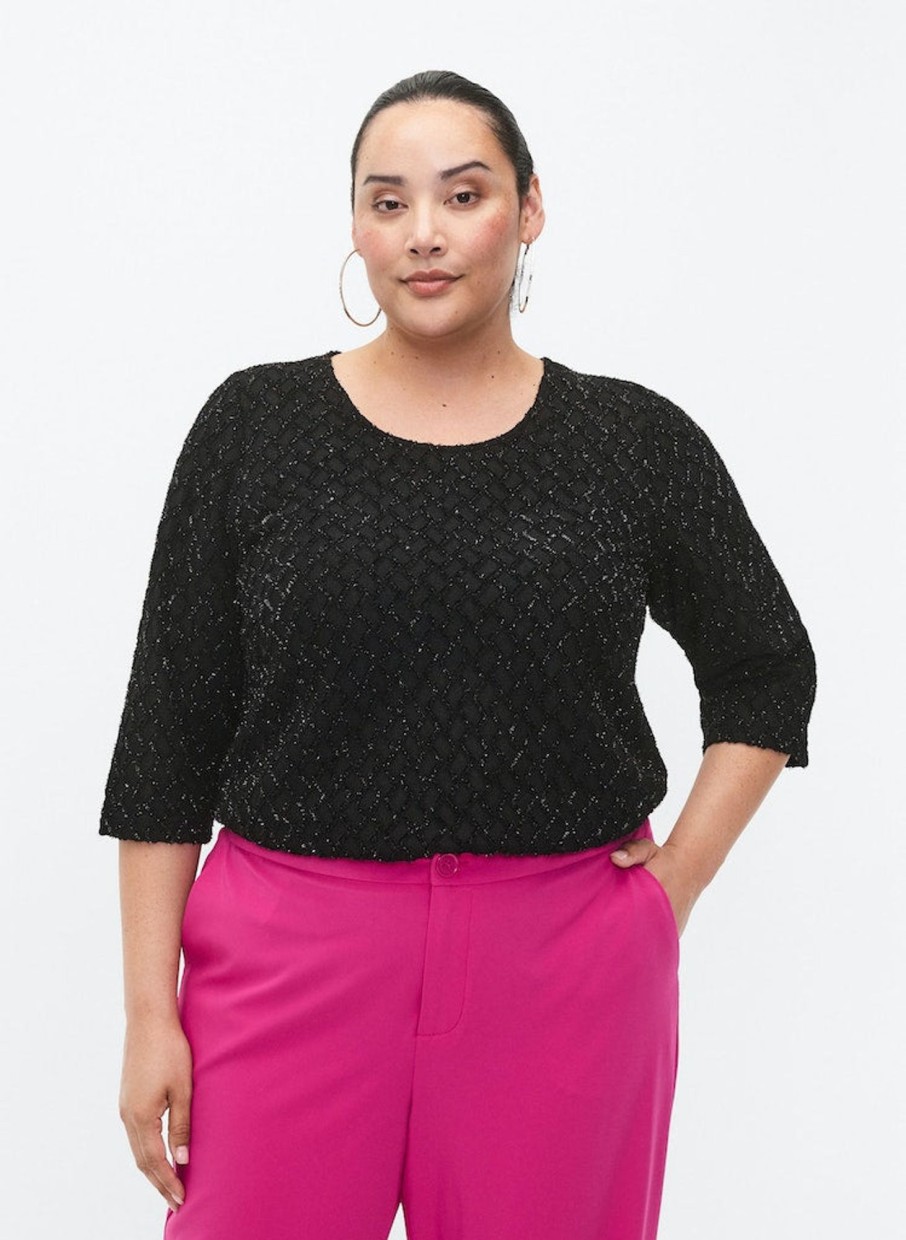 Overdele ZIZZI | Zimrose - 3/4 - Blouse Black