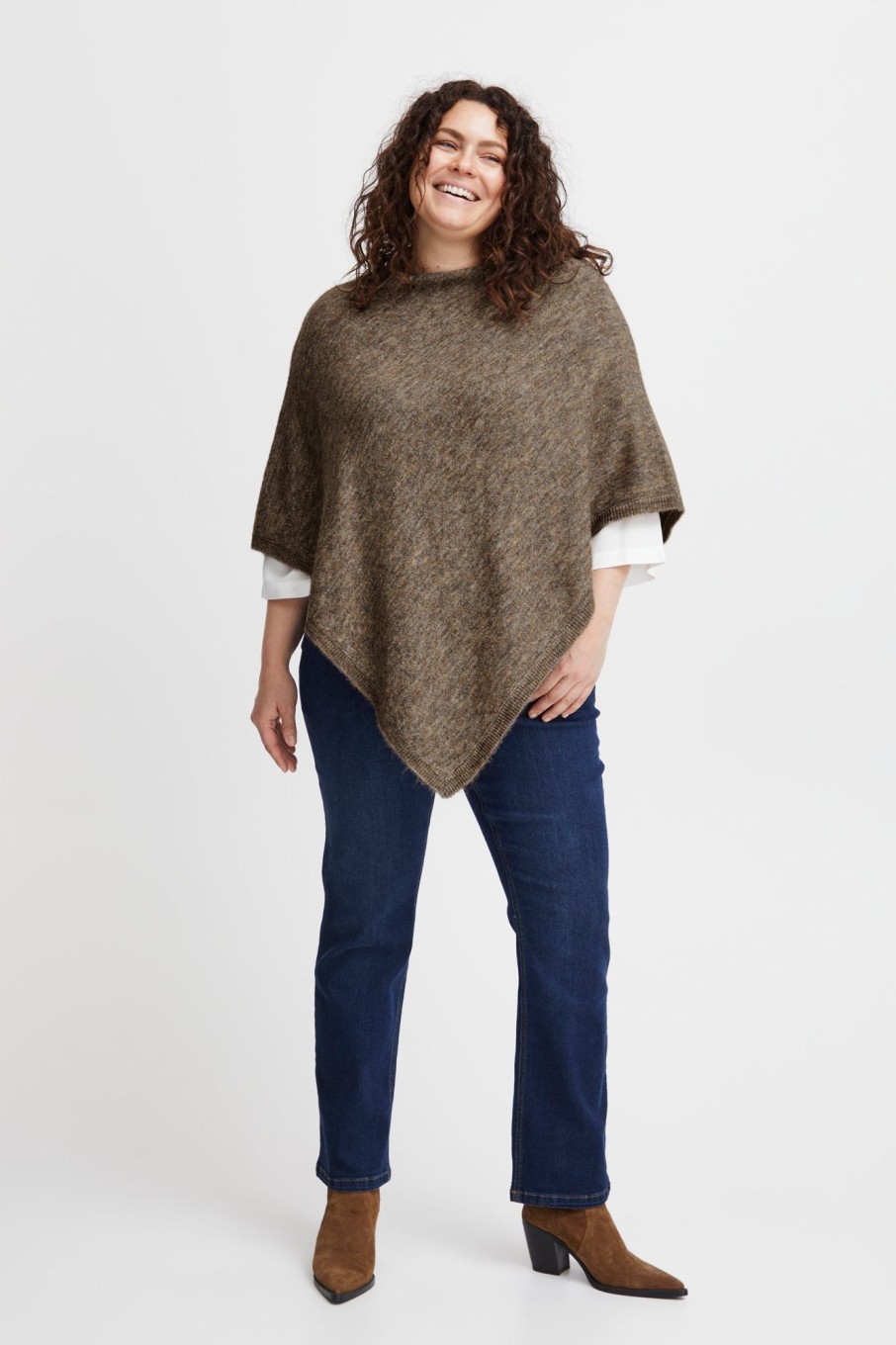 Overdele Fransa Plus Size Selection | Fpsandy Poncho