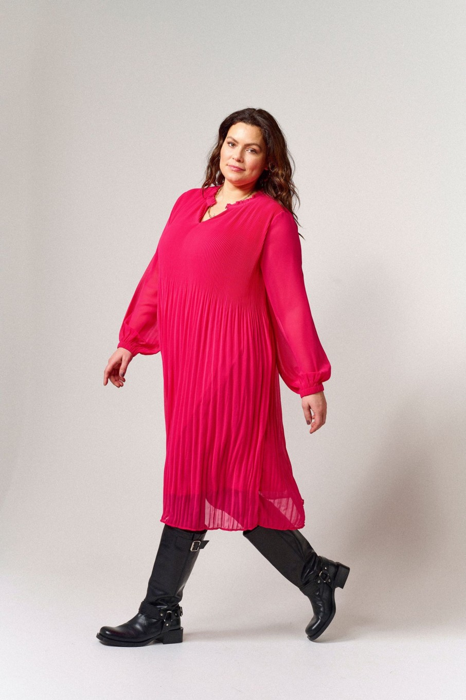 Overdele Fransa Plus Size Selection | Fppleats Dress