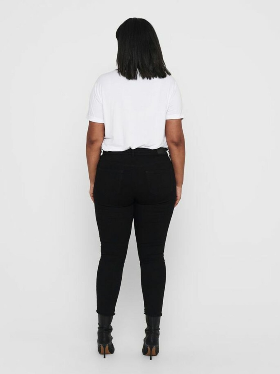 Underdele Only Carmakoma | Carwilly Reg Raw Black Jeans