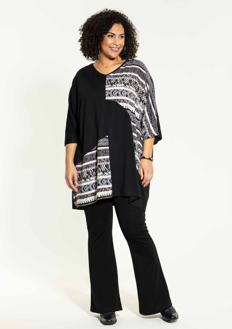 Overdele Studio | Ststina Tunic Black/White Print