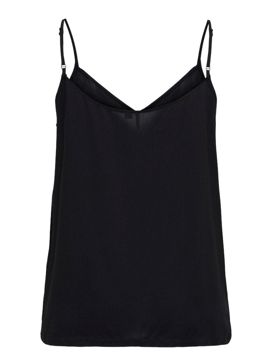 Overdele ONLY CURVE | Oncnova Life Button Singlet Solid Aop Black