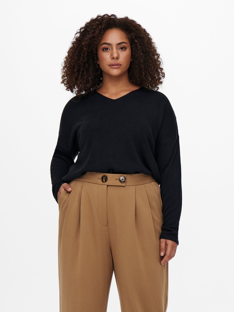 Overdele Only Carmakoma | Caramalia V-Neck Pullover Knit