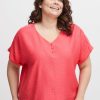 Overdele Fransa Plus Size Selection | Fphot Blouse Geranium