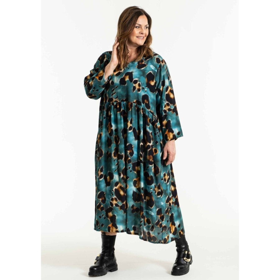 Overdele Gozzip | Gobea Dress Petrol Printed