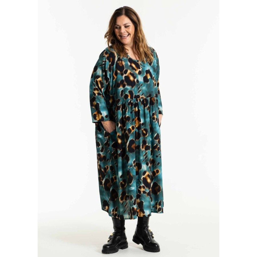 Overdele Gozzip | Gobea Dress Petrol Printed