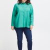 Overdele Fransa Plus Size Selection | Fpleoni Shirt 1 Porcelain Green