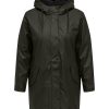 Overdele ONLY CARMAKOMA | Carnewsally Raincoat Black Teddy