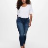 Andet Only Carmakoma | Carwilly Reg Skinny Ank Jeans Noos