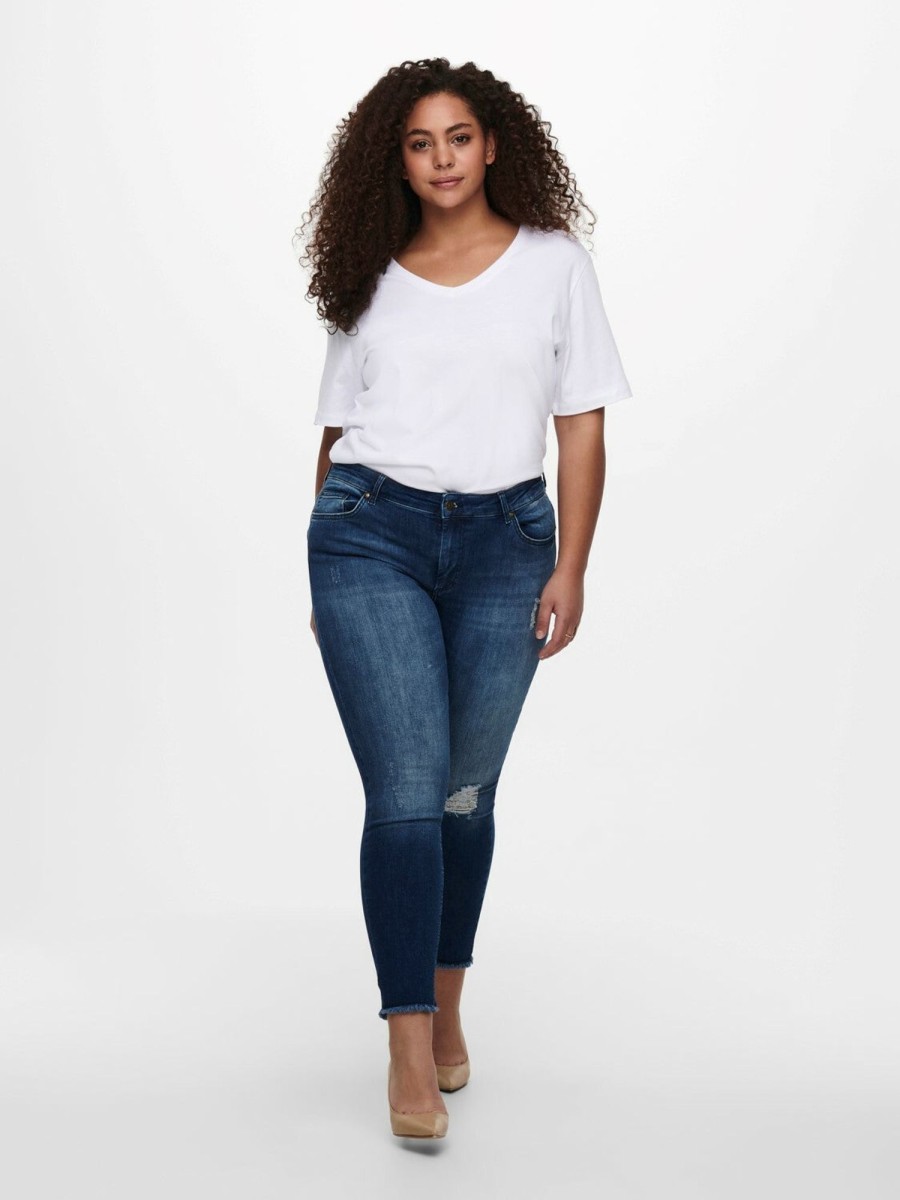 Andet Only Carmakoma | Carwilly Reg Skinny Ank Jeans Noos