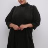 Overdele Kaffe Curve | Kccacanna Dress 100121 Black Deep