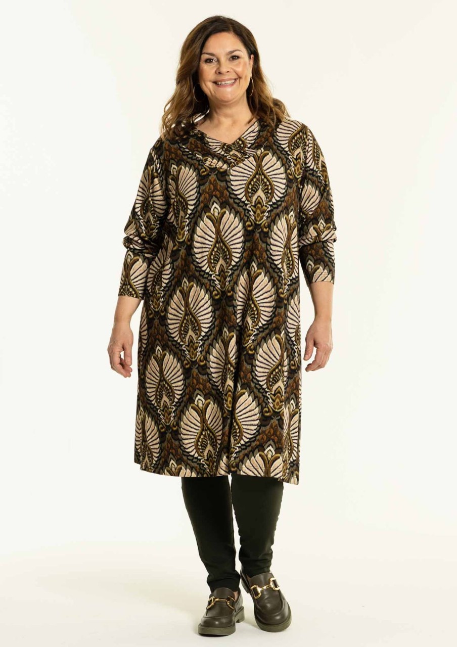 Overdele Gozzip Woman | Goelaine Tunic Black With Print