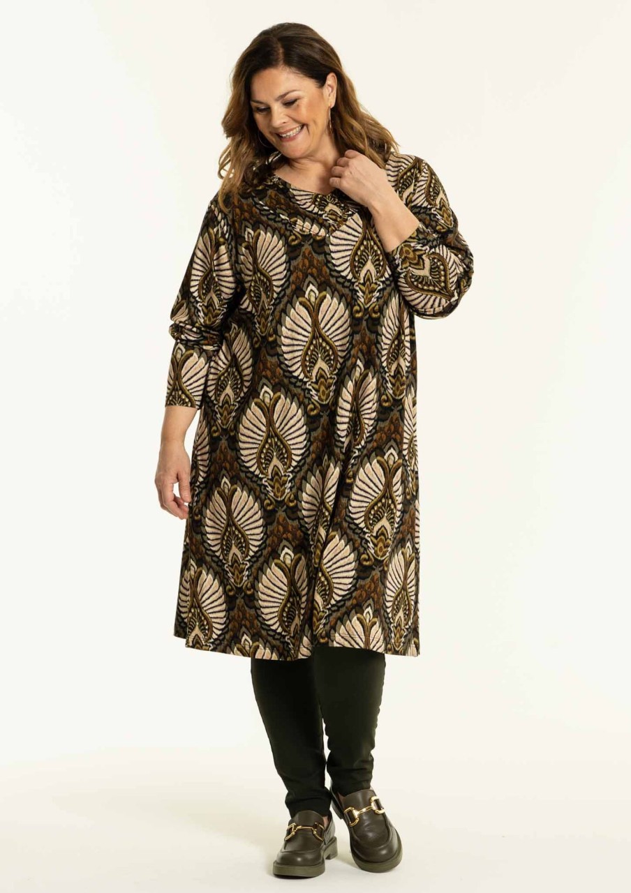 Overdele Gozzip Woman | Goelaine Tunic Black With Print