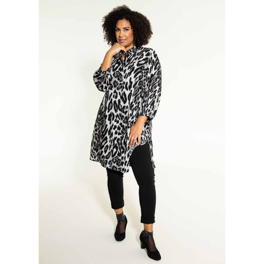 Overdele Studio | Stemilie Shirt Grey Animal Print