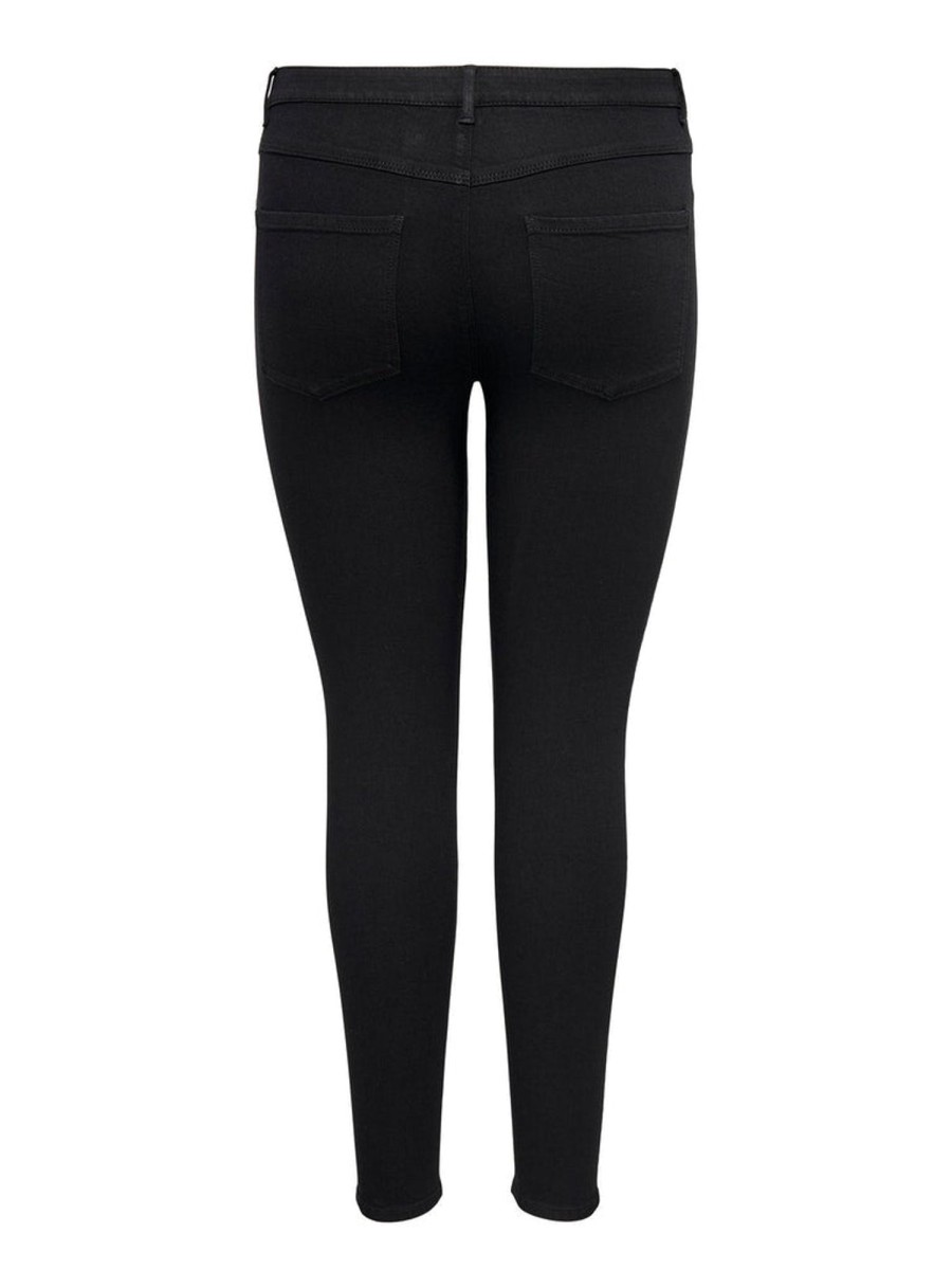 Underdele ONLY CURVE | Oncrain Life Reg Skinny Dnm Black