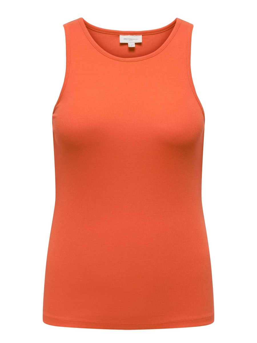 Overdele ONLY CARMAKOMA | Carkenya Rib Tank Top Jrs