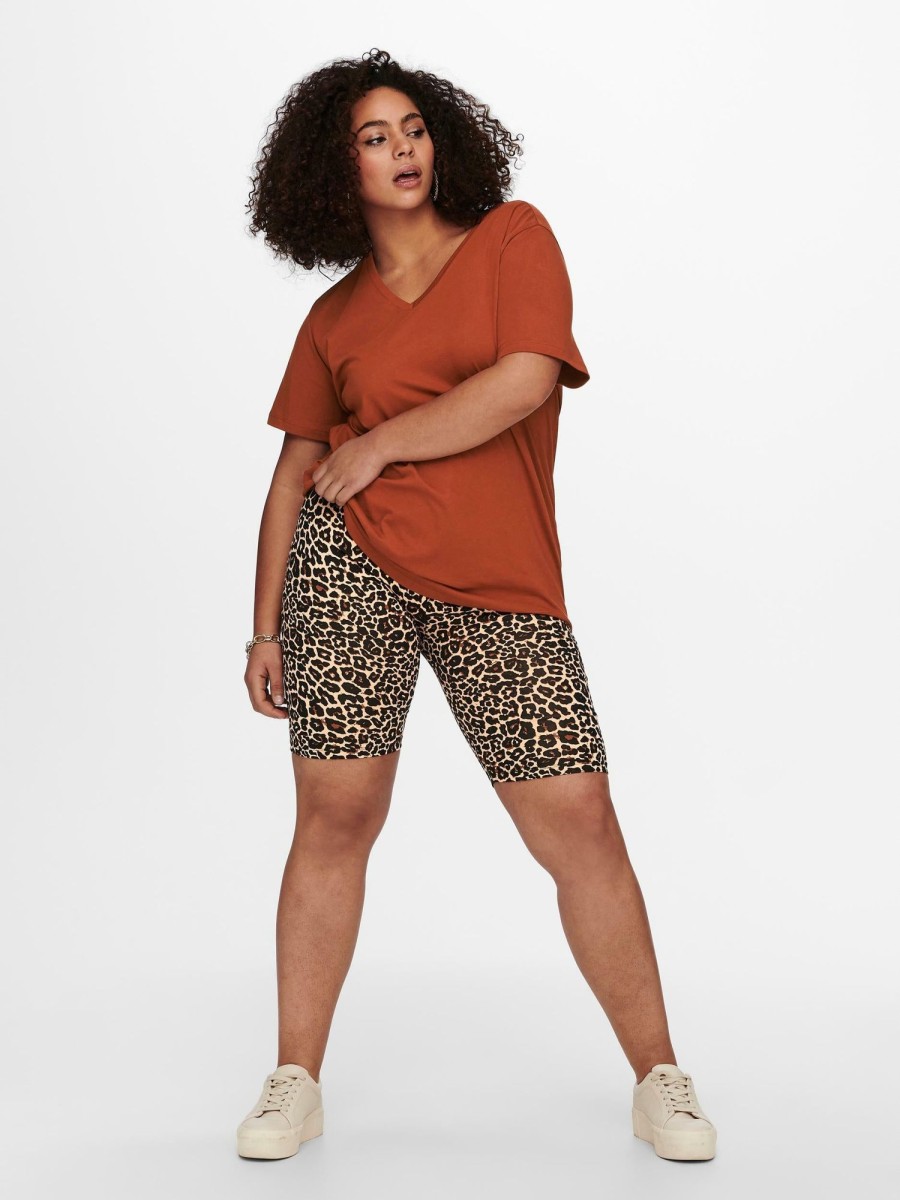 Underdele Only Carmakoma | Fede Cykelshorts I Leopard Print Fra Carmakoma