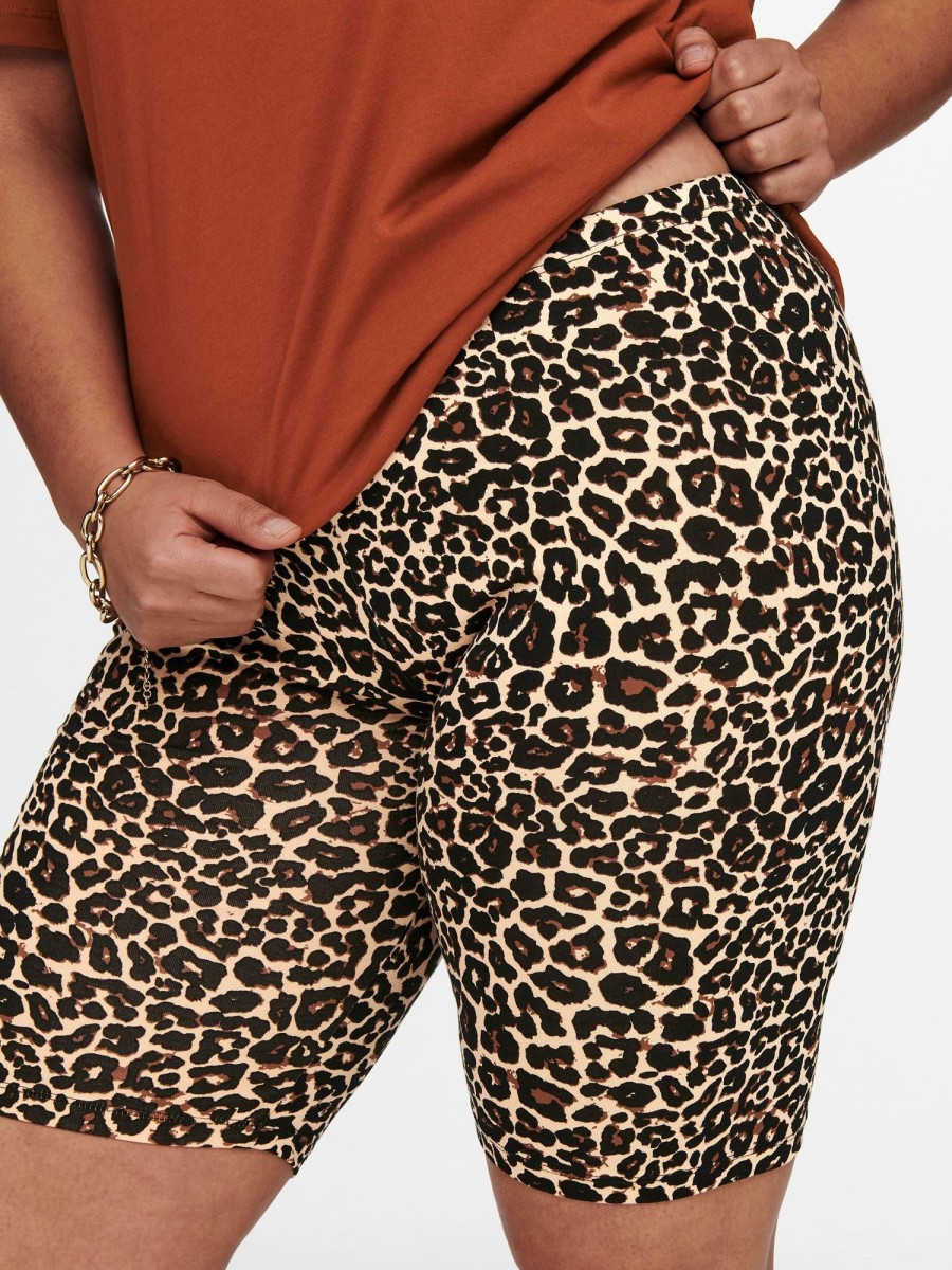 Underdele Only Carmakoma | Fede Cykelshorts I Leopard Print Fra Carmakoma